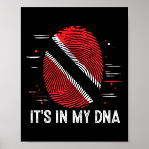 It's In My Dna Trinidad And Togo Flag Proud Trinid Poster