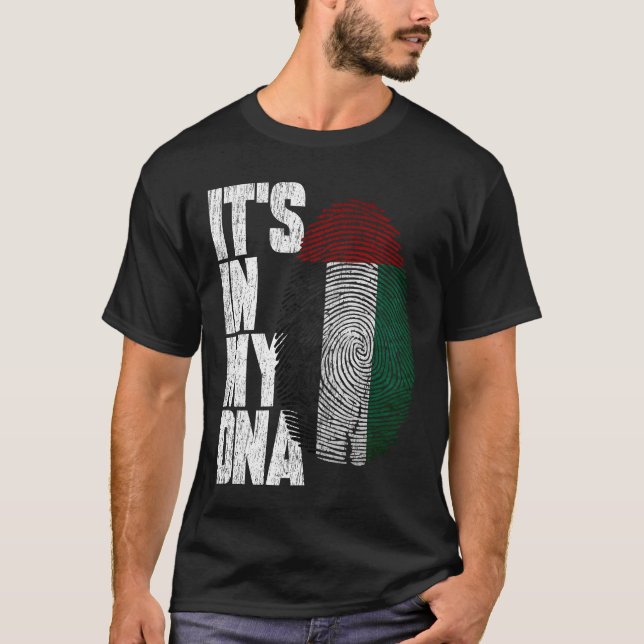 It's In My DNA UAE Proud United Arab Emirates Flag T-Shirt (Front)