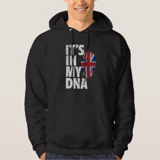 It's In My Dna Uk England Union Jack Flag Hoodie