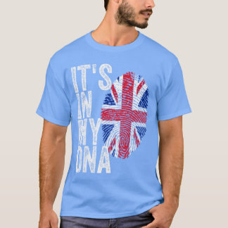 ITS IN MY DNA UK Union Jack England Flag EU United T-Shirt