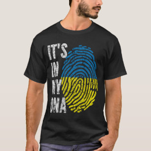 IT'S IN MY DNA Ukraine Flag Men Women Kids T-Shirt