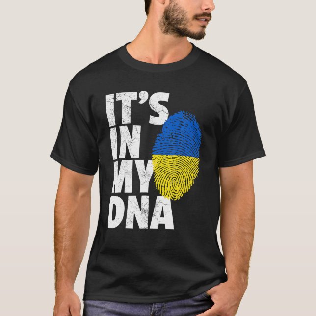 It's In My DNA Ukraine Support Ukraine T-Shirt (Front)