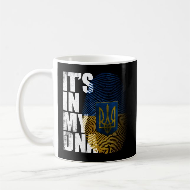 It'S In My Dna Ukrainian Vyshyvanka Kozak Ukraine Coffee Mug (Left)