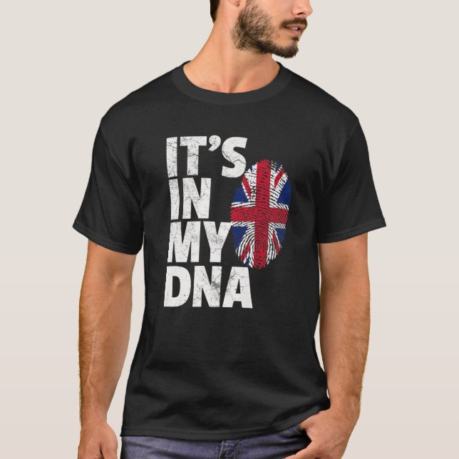 IT's IN MY DNA Union Jack Flag Official Pride Gift T-Shirt (Front)