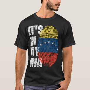 IT'S IN MY DNA Venezuela Flag Boy Girl Gift T-Shirt