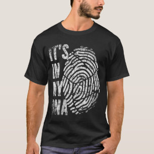 IT'S IN MY DNA Volleyball Ball Fingerprint T-Shirt