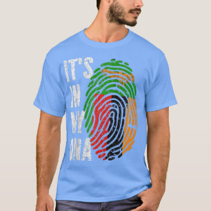 ITS IN MY DNA Zambia Flag Zambian Raglan Baseball T-Shirt