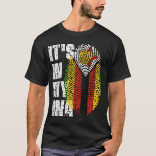 IT'S IN MY DNA Zimbabwe Flag Boy Girl Gift T-Shirt