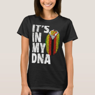 IT'S IN MY DNA Zimbabwe Flag Official Pride Gift C T-Shirt