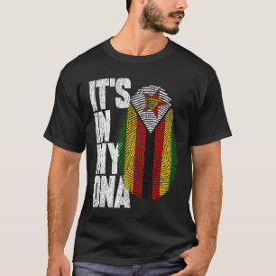 It's In My DNA Zimbabwean Proud Zimbabwe Flag T-Shirt
