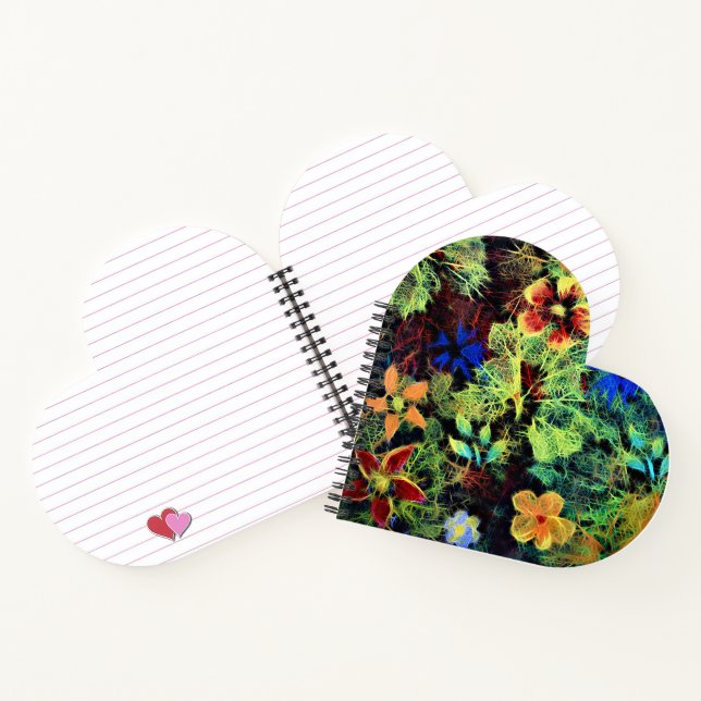 It's In the Colors Heart Shaped Notebook (Inside)