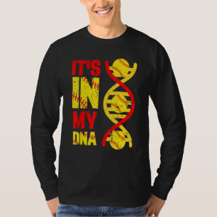 It's Ins My DNA Softball Sport Players Fans Team T-Shirt
