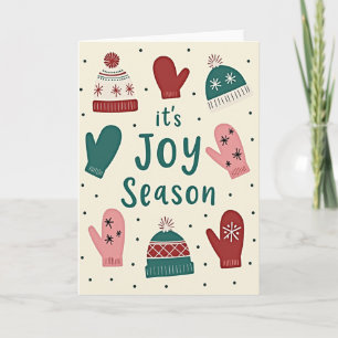 Its Joy Season Winter Holiday Card