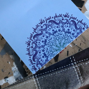 It's just a phase moon phases moonchild            notepad