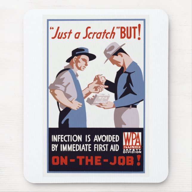 It's Just a Scratch - But! Mouse Mat (Front)