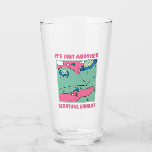 It's Just Another Beautiful Sunday Glass (Front)
