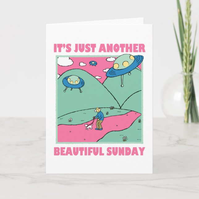 It's Just Another Beautiful Sunday Note Card (Front)