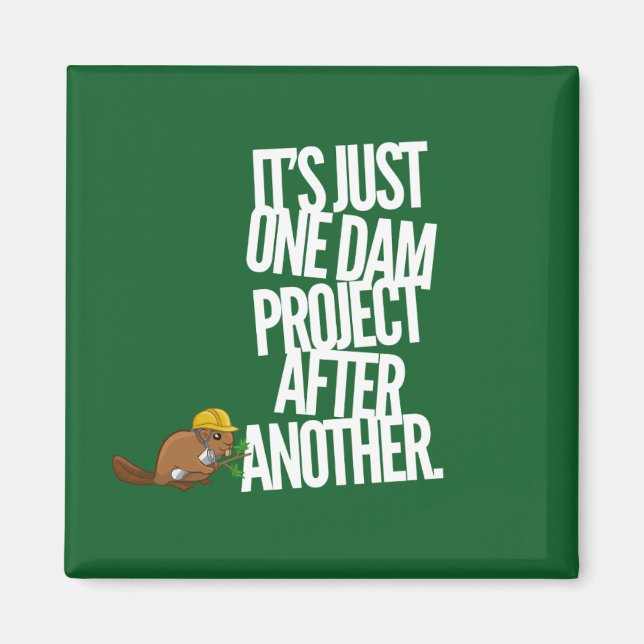 It's just one dam project after another magnet (Front)