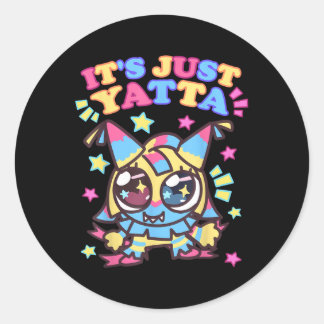 Its Just Yatta Toons Dandys World Girls Birthday C Classic Round Sticker