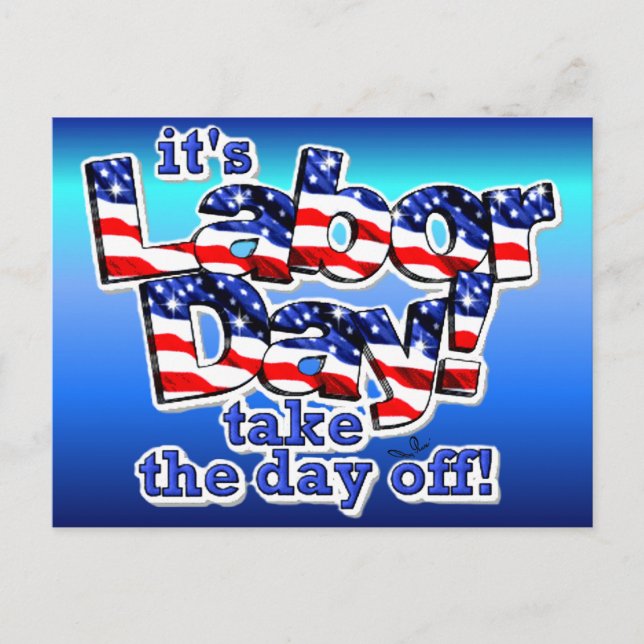 Its Labor Day Postcard (Front)