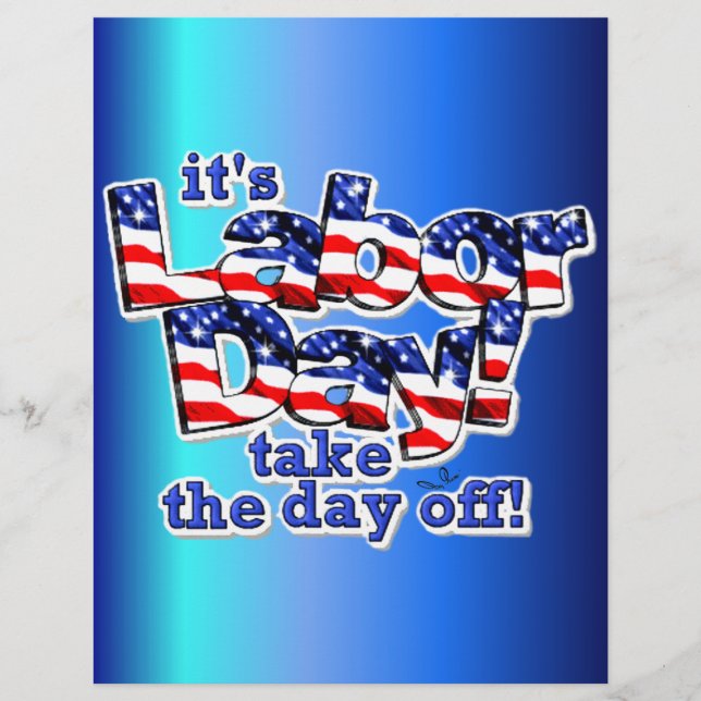 Its Labour Day Flyer (Front)