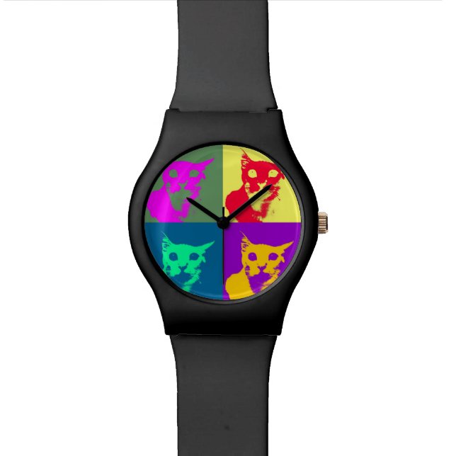 It's Lance's pop-art on a funky watch! Watch (Close Up)