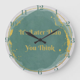 It's Later Than You Think 10.75" Large Clock