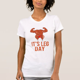 It's Leg Day Turkey Legs Pun Thanksgiving Gym Pun T-Shirt
