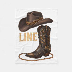 Its Line Dance Time Fleece Blanket
