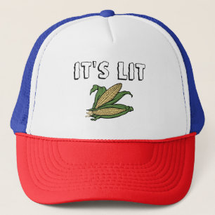 it's lit trucker hat