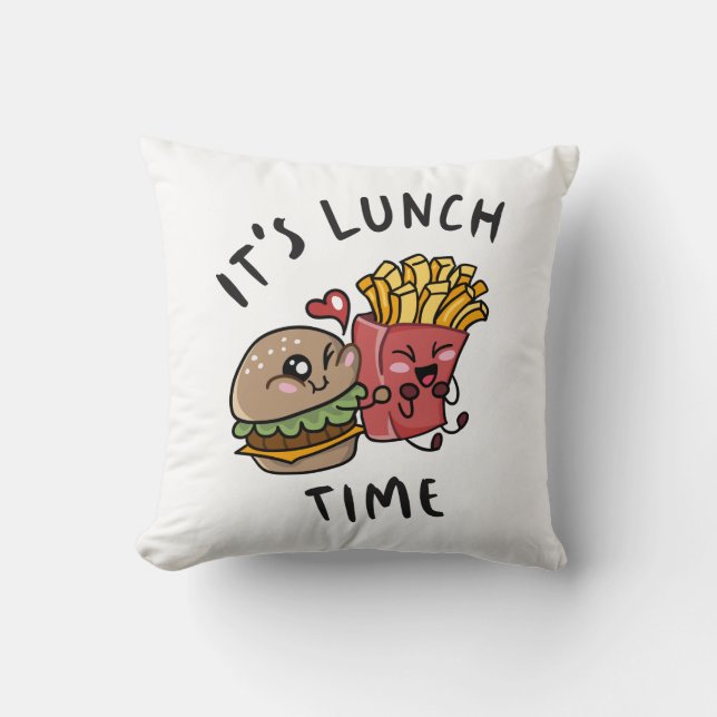 It's Lunch Time Cushion (Front)