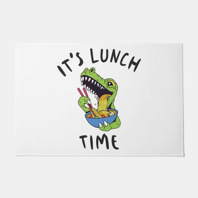 It's lunch time doormat (Front)