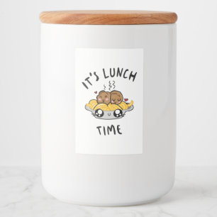 It's Lunch Time Food Label