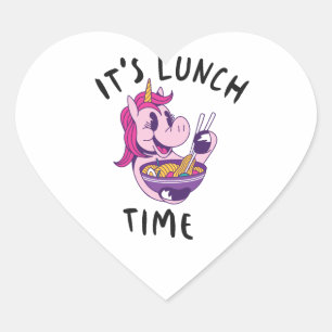 It's Lunch Time Heart Sticker