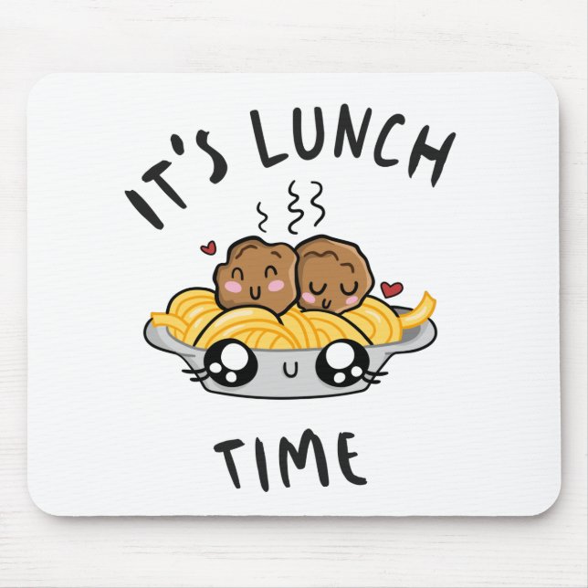 It's Lunch Time Mouse Mat (Front)