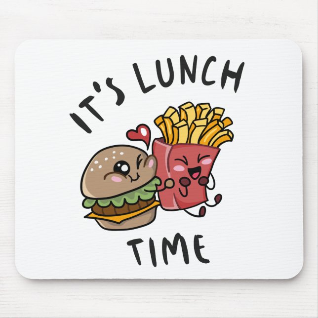 It's Lunch Time Mouse Mat (Front)