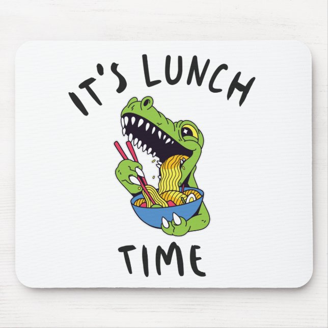 It's lunch time mouse mat (Front)