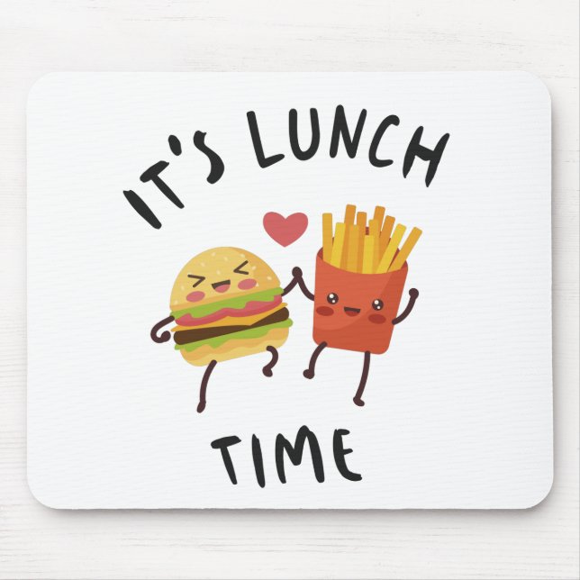 It's Lunch Time Mouse Mat (Front)