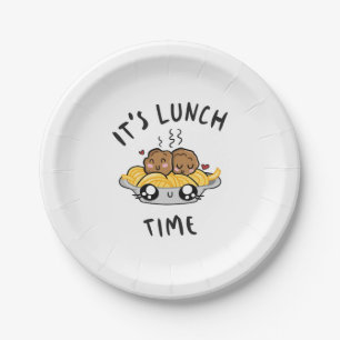 It's Lunch Time Paper Plate