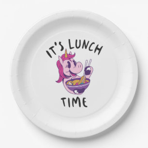 It's Lunch Time Paper Plate