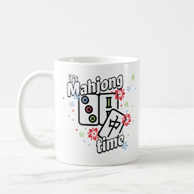 It's Mahjong Time! Coffee Mug (Left)