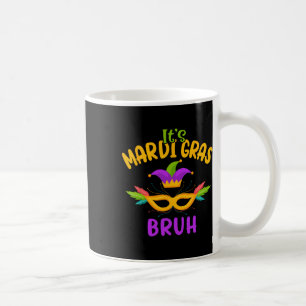 It's Mardi Gras Bruh Carnival Party Mask Kids Men Coffee Mug