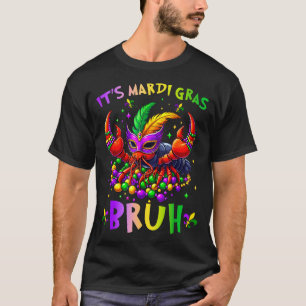 Its Mardi Gras Bruh Crayfish Dab Fat Tuesday Boys  T-Shirt