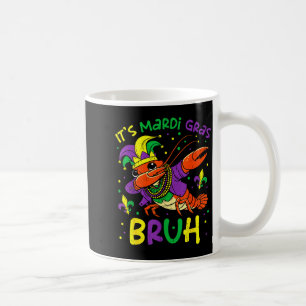 Its Mardi Gras Bruh Crayfish Dab Jester Beads Boys Coffee Mug