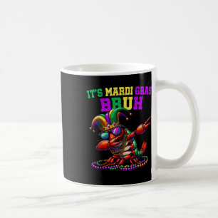 It's Mardi Gras Bruh Dabbing Crawfish Carnival Kid Coffee Mug