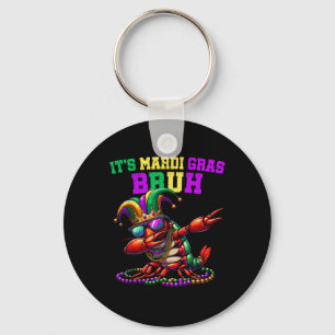 It's Mardi Gras Bruh Dabbing Crawfish Carnival Kid Key Ring