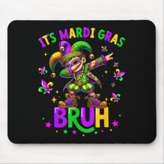It's Mardi Gras Bruh Dabbing Leprechaun Jester New Mouse Mat