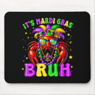 Its Mardi Gras Bruh Funny Crawfish Outfit Boys Gir Mouse Mat