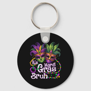 It's Mardi Gras Bruh Mardi Gras Party Mask Women K Key Ring