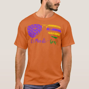 It's Mardi Gras Glasses Carnival Fat Tuesday T-Shirt